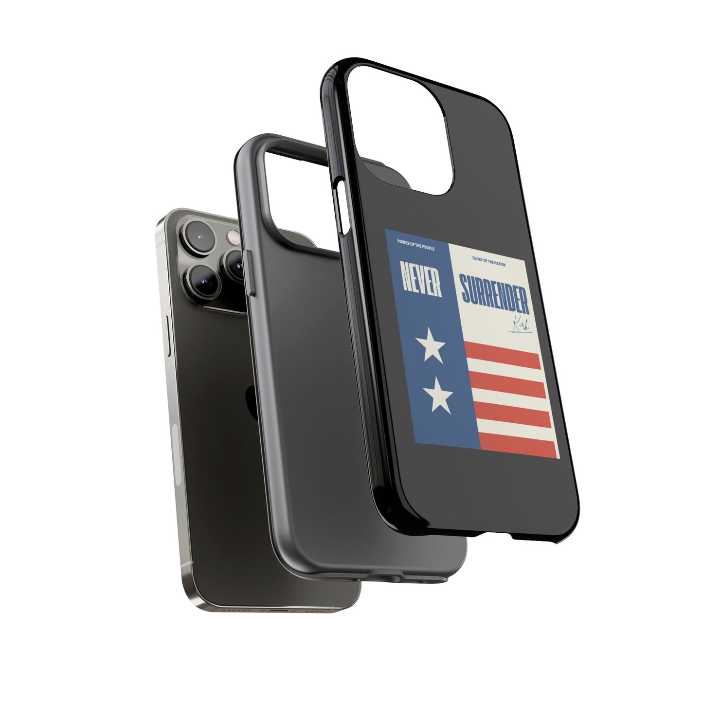 Never Surrender Case Black