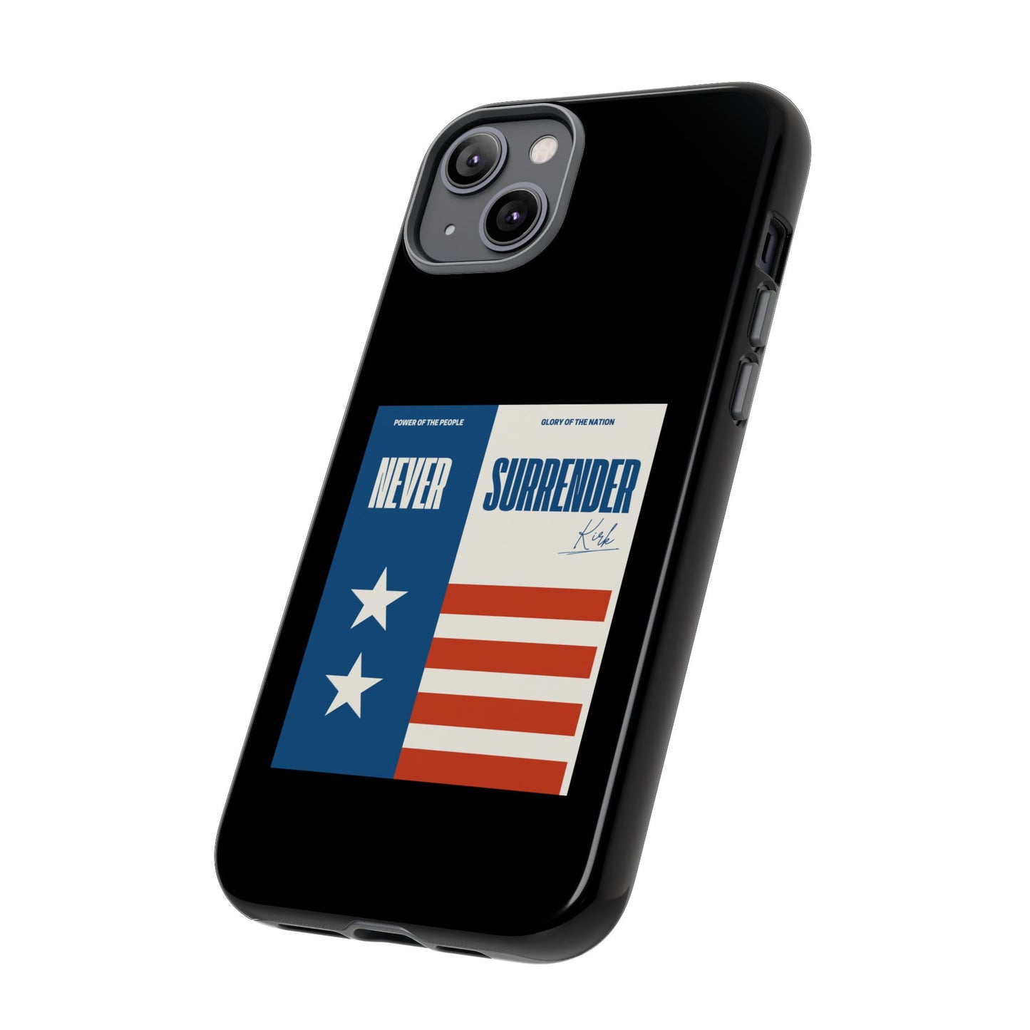 Never Surrender Case Black