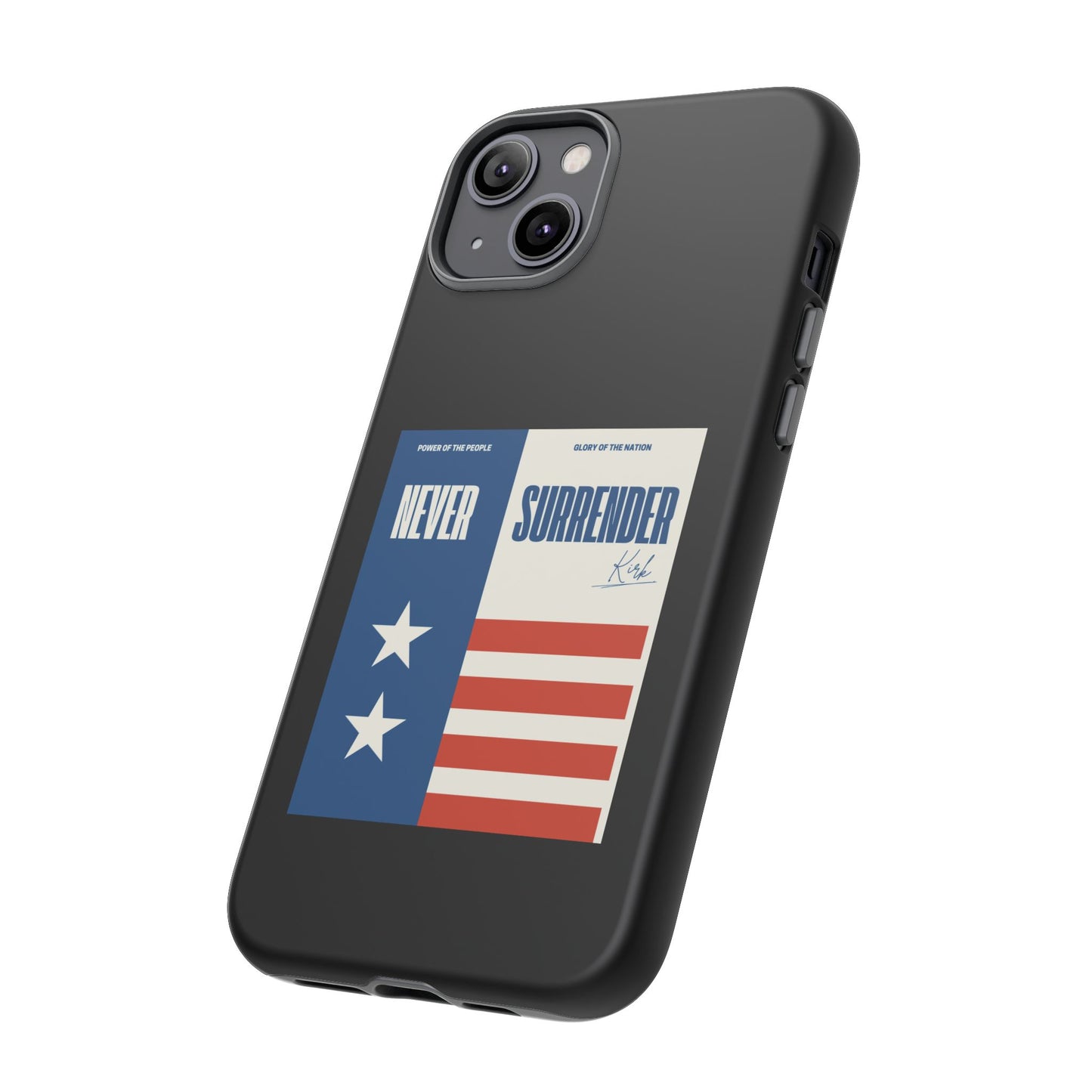 Never Surrender Case Black