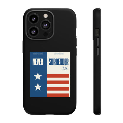 Never Surrender Case Black