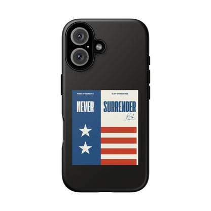 Never Surrender Case Black