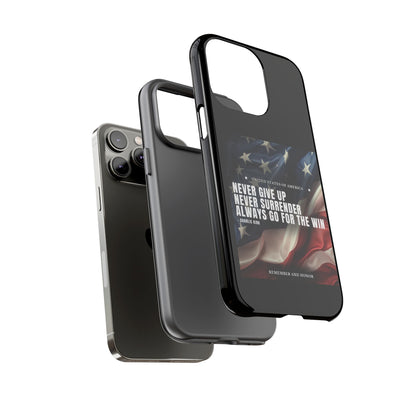 Never Give Up Case Black