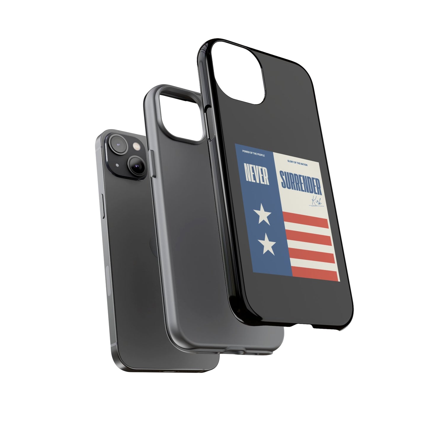 Never Surrender Case Black