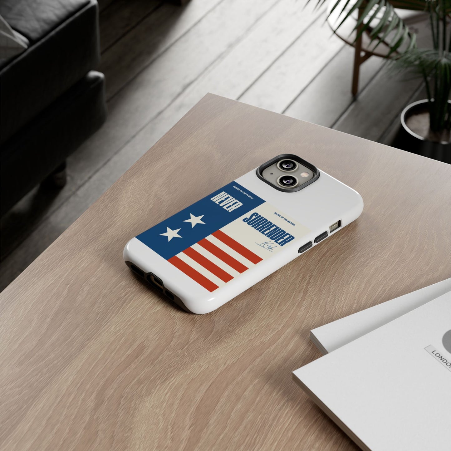 Never Surrender Case White