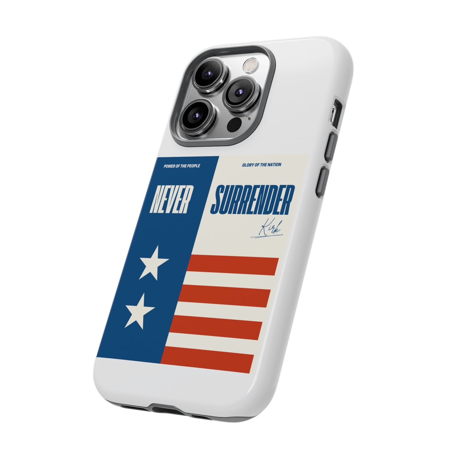 Never Surrender Case White