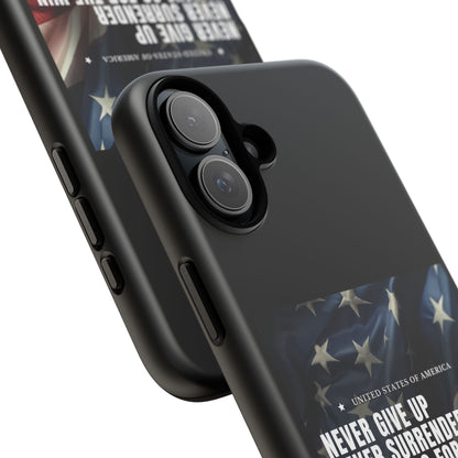 Never Give Up Case Black