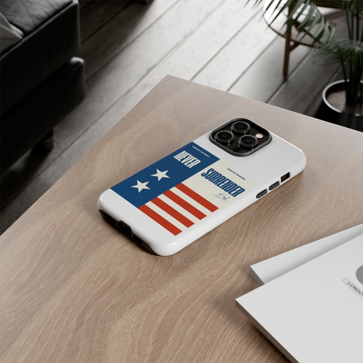 Never Surrender Case White