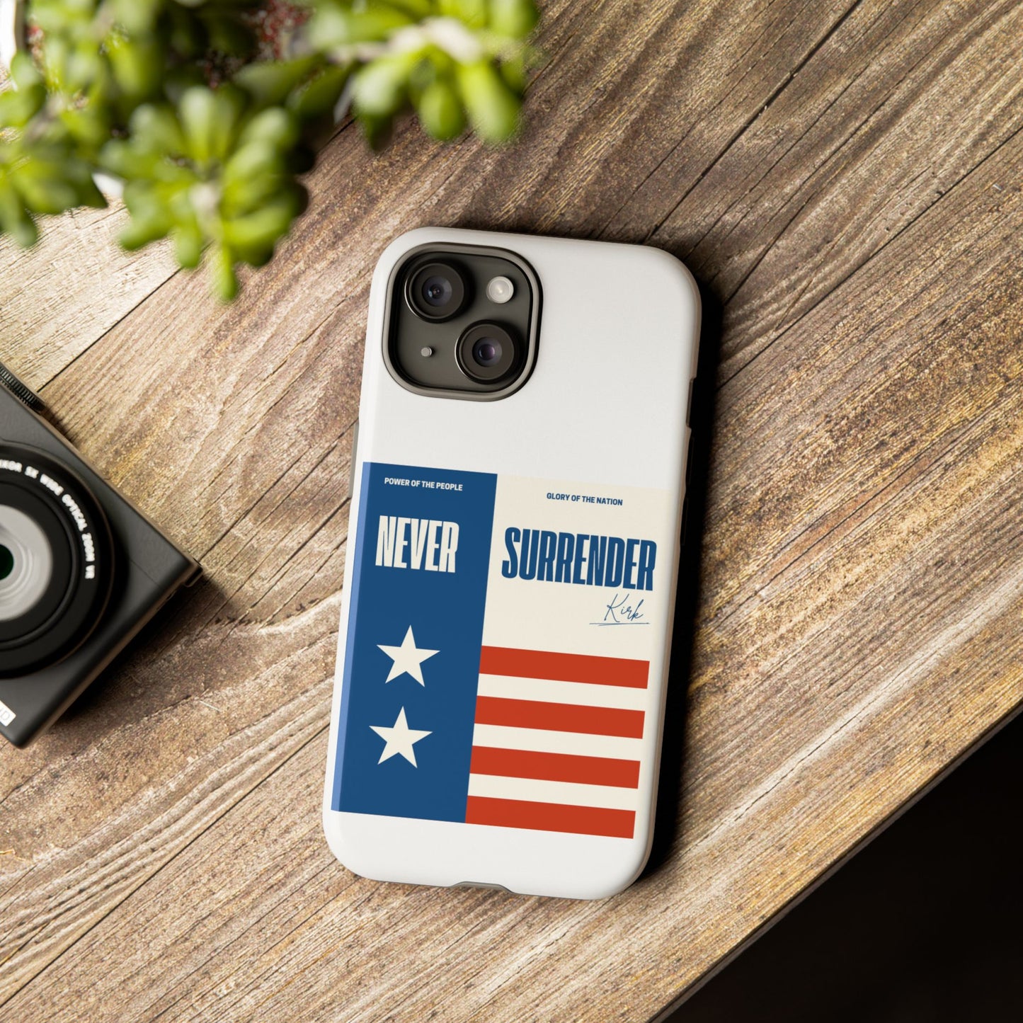 Never Surrender Case White