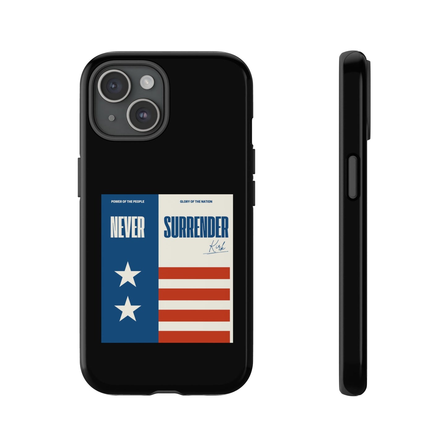 Never Surrender Case Black