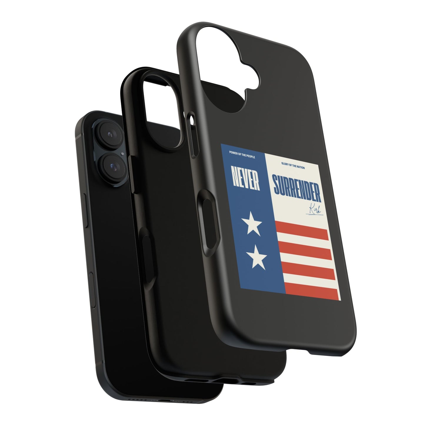 Never Surrender Case Black