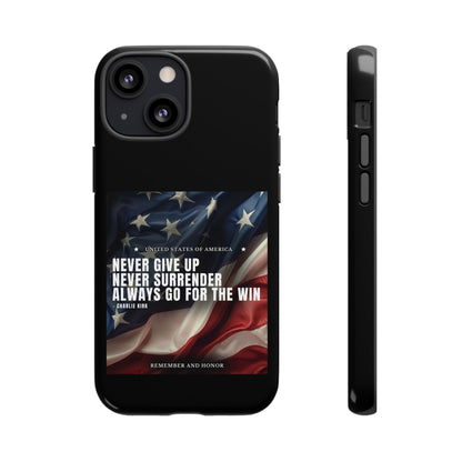 Never Give Up Case Black