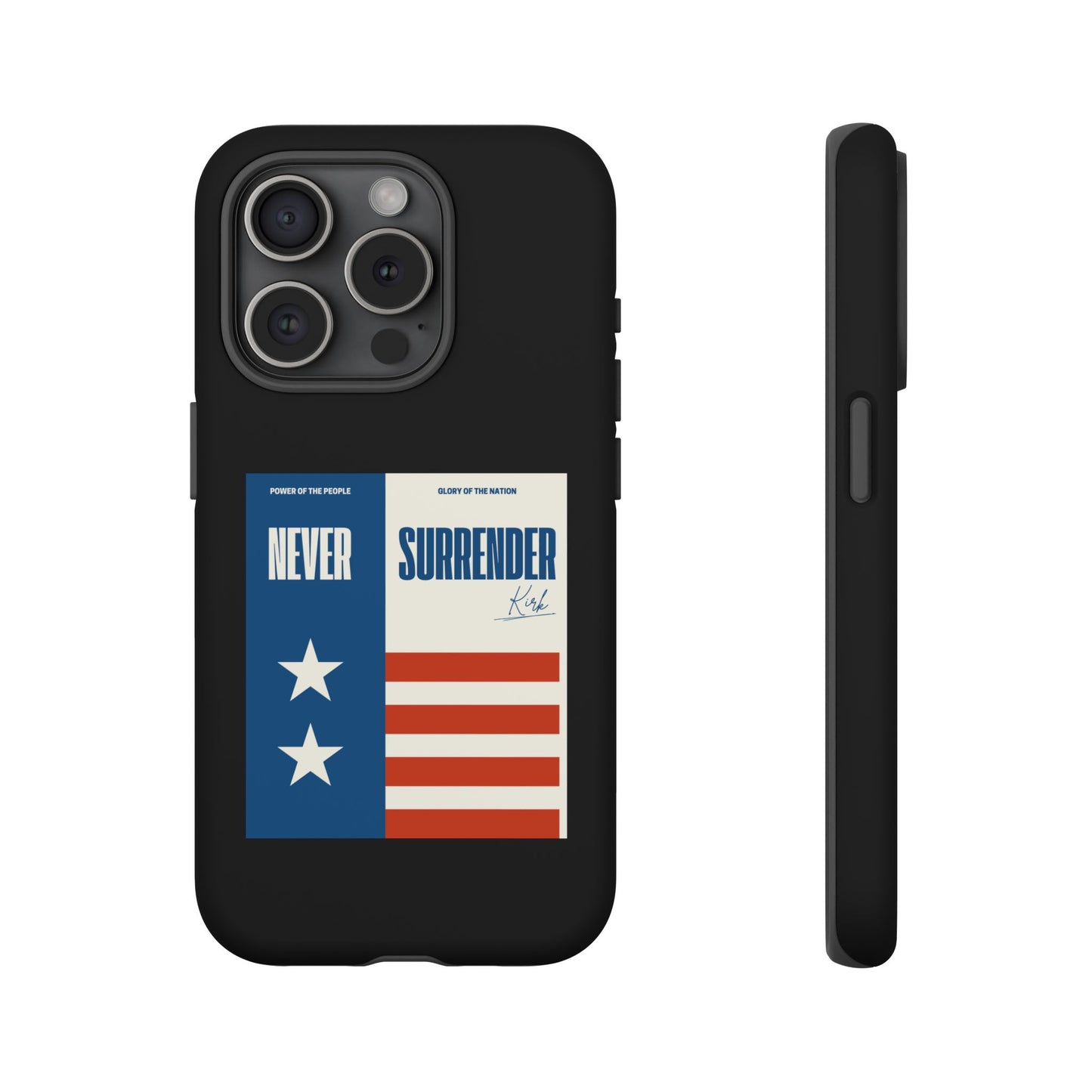 Never Surrender Case Black