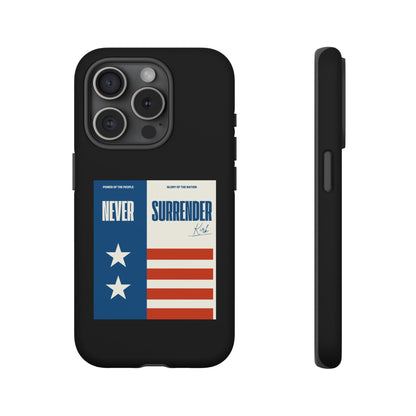 Never Surrender Case Black