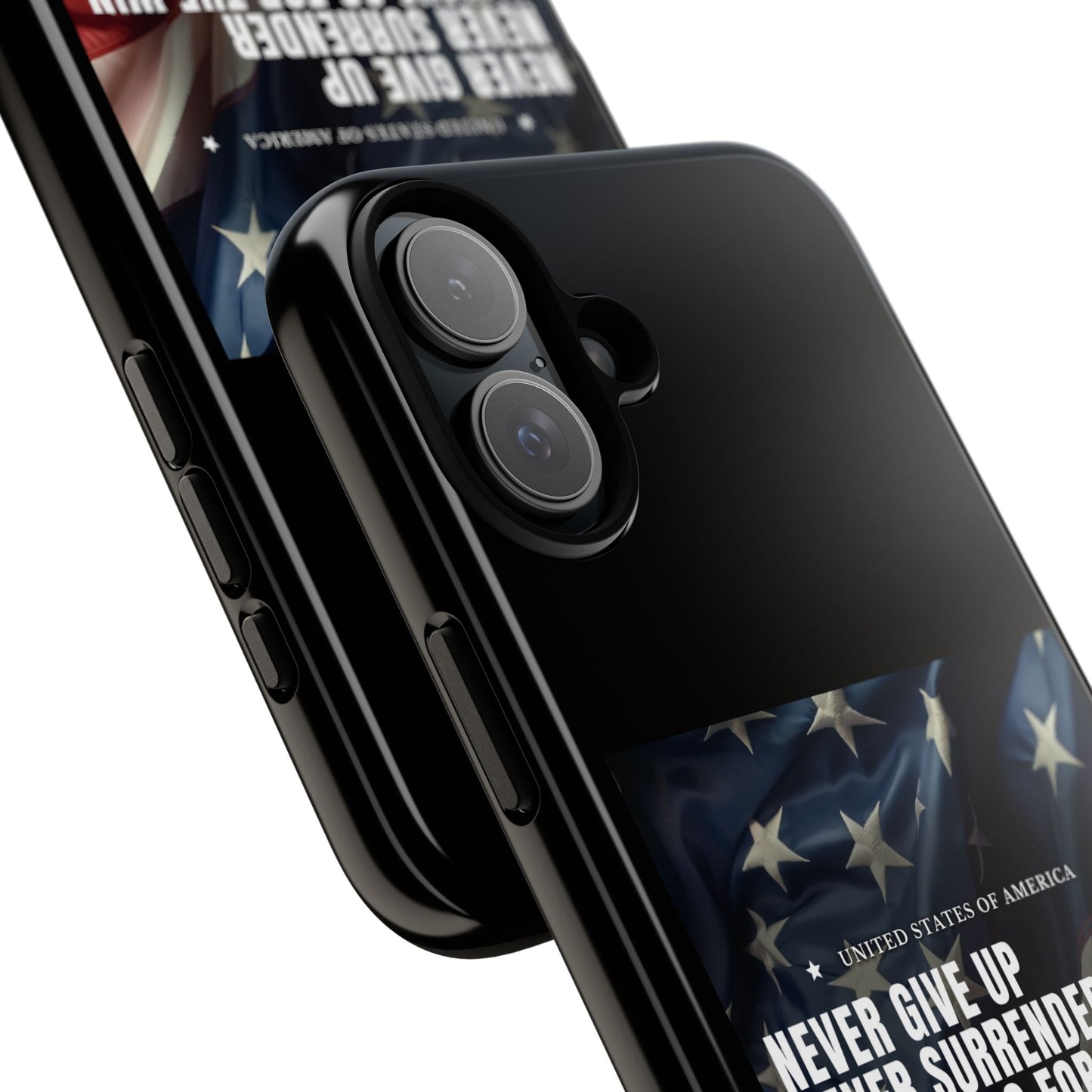 Never Give Up Case Black