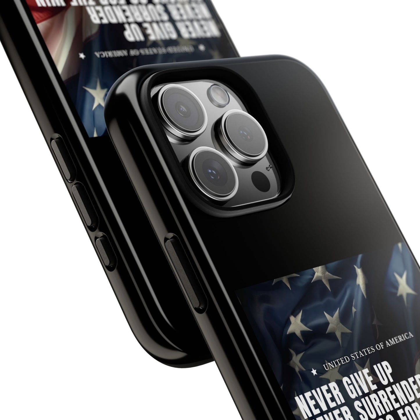Never Give Up Case Black