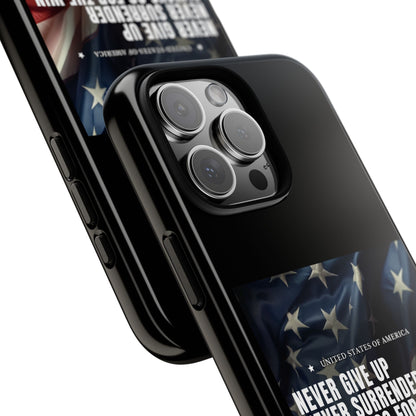Never Give Up Case Black