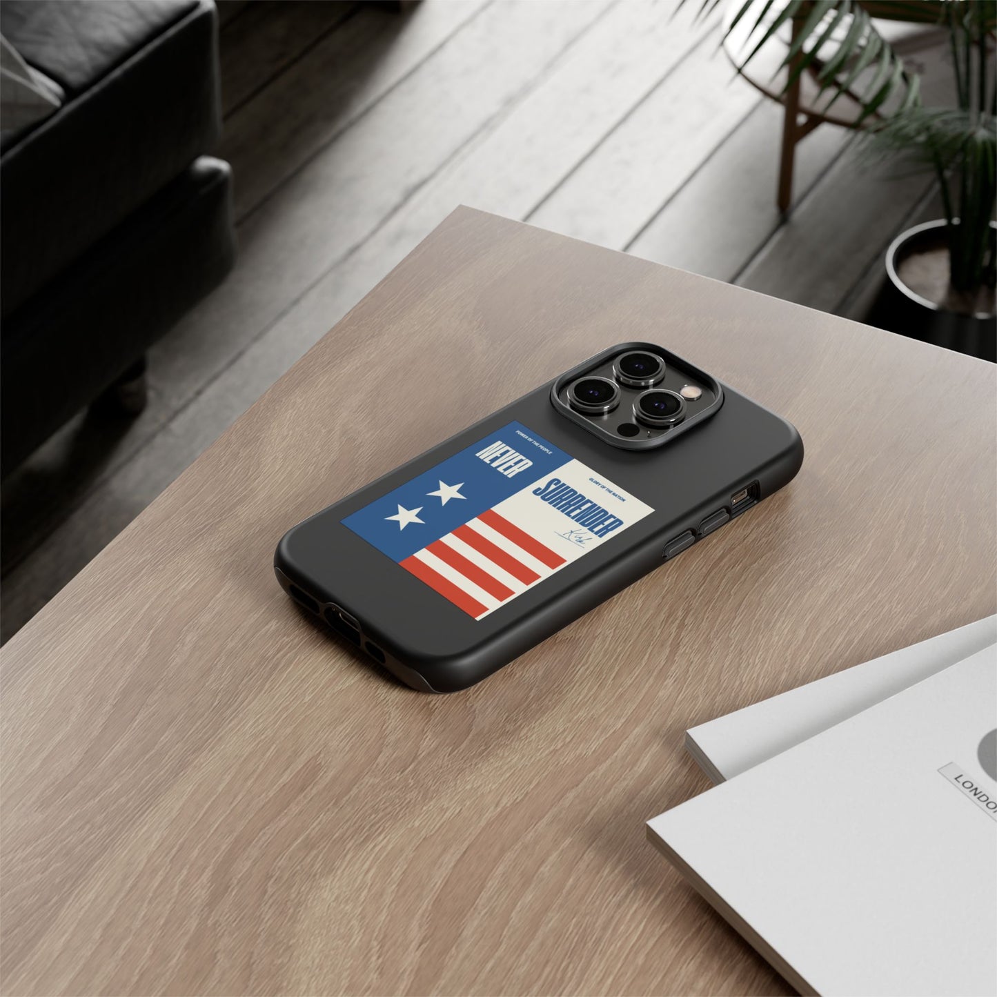 Never Surrender Case Black