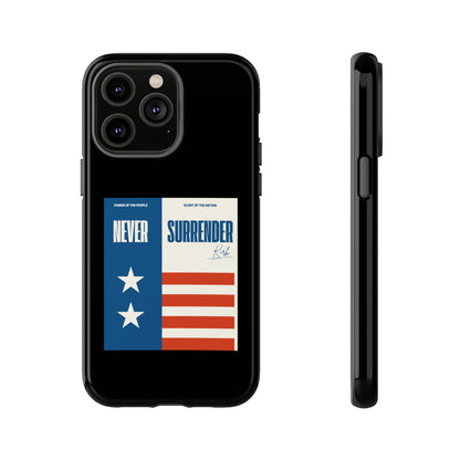 Never Surrender Case Black