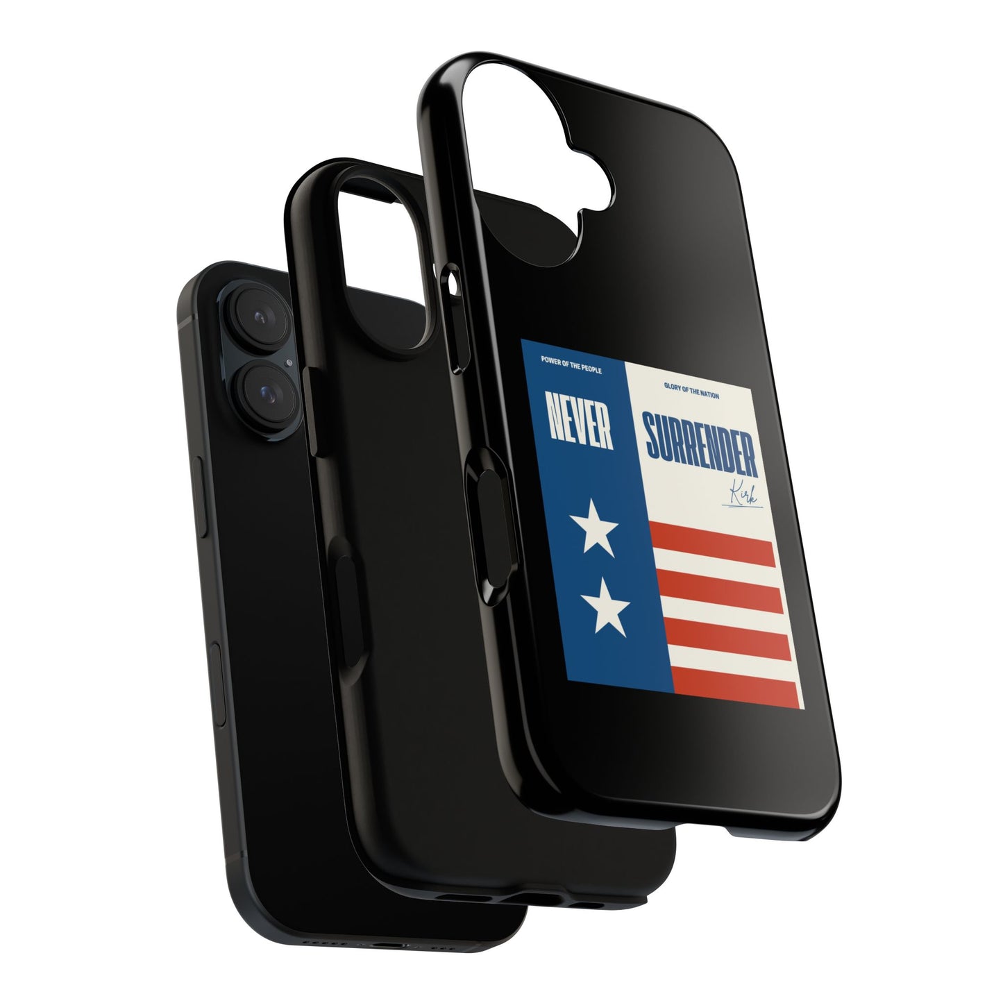 Never Surrender Case Black