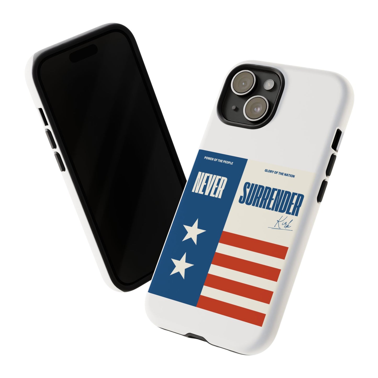 Never Surrender Case White