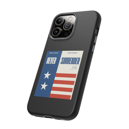 Never Surrender Case Black