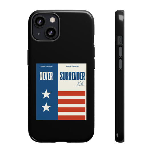 Never Surrender Case Black