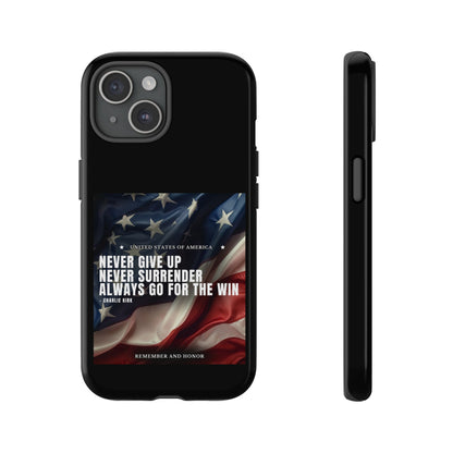 Never Give Up Case Black