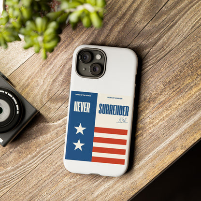 Never Surrender Case White