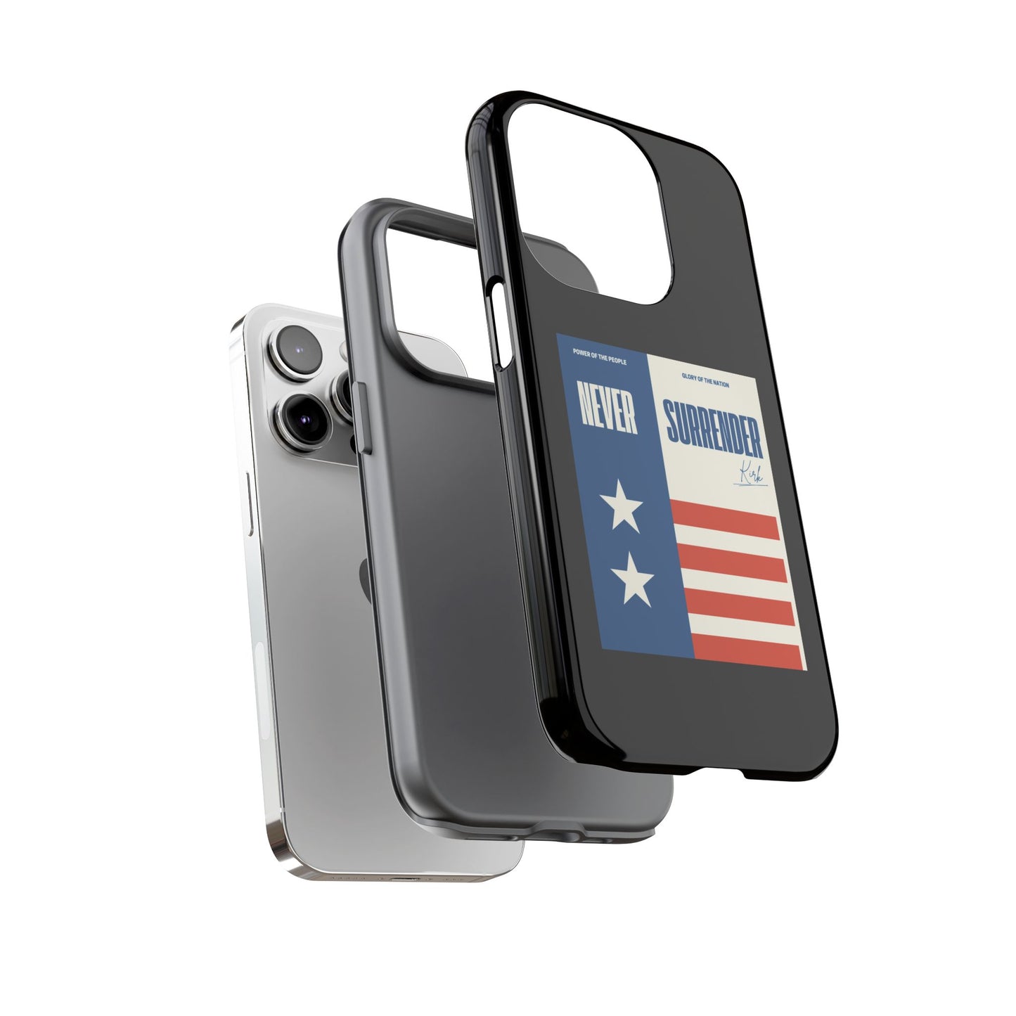 Never Surrender Case Black