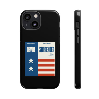 Never Surrender Case Black