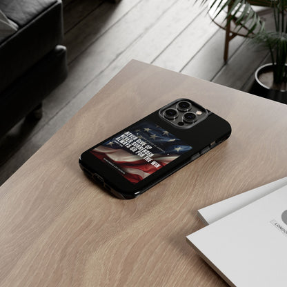 Never Give Up Case Black