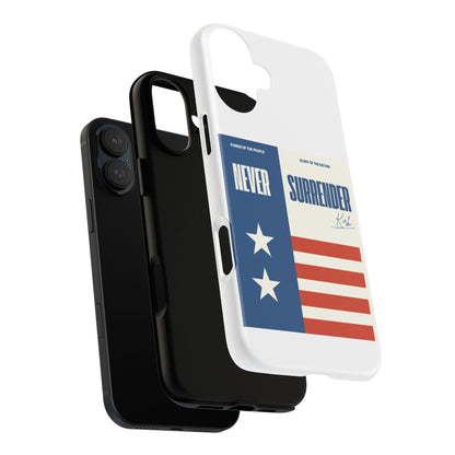 Never Surrender Case White