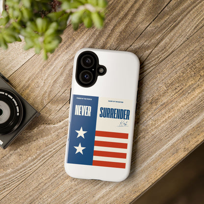 Never Surrender Case White