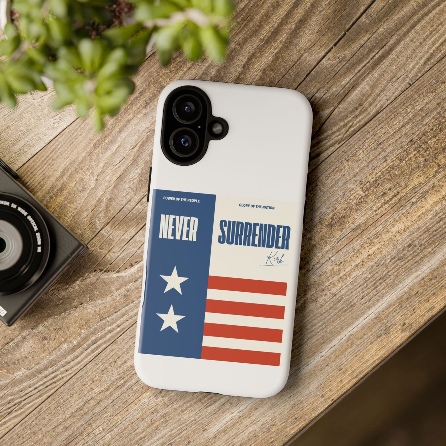 Never Surrender Case White