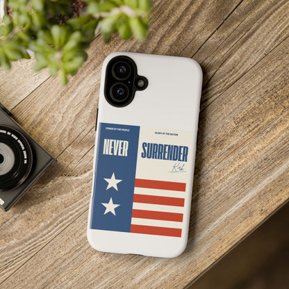 Never Surrender Case White