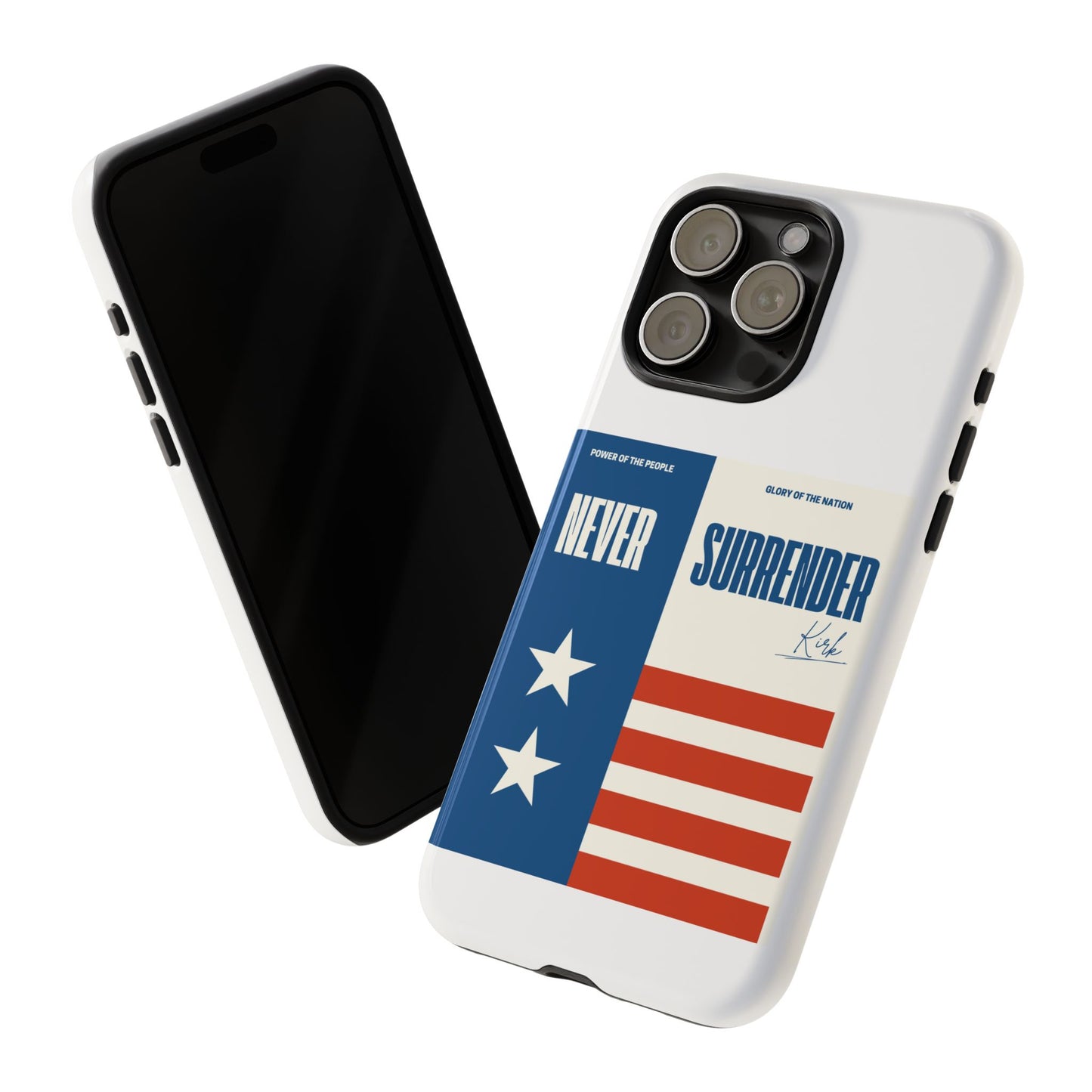 Never Surrender Case White