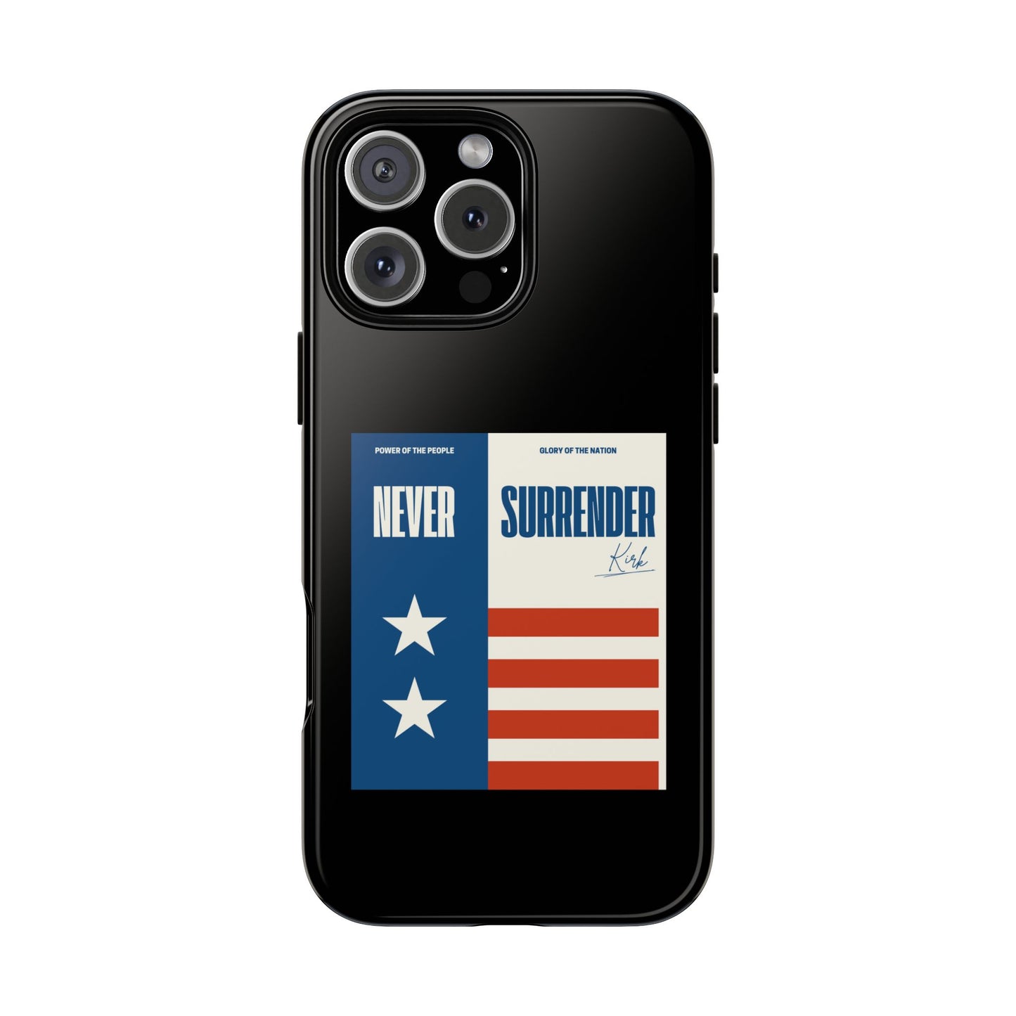 Never Surrender Case Black