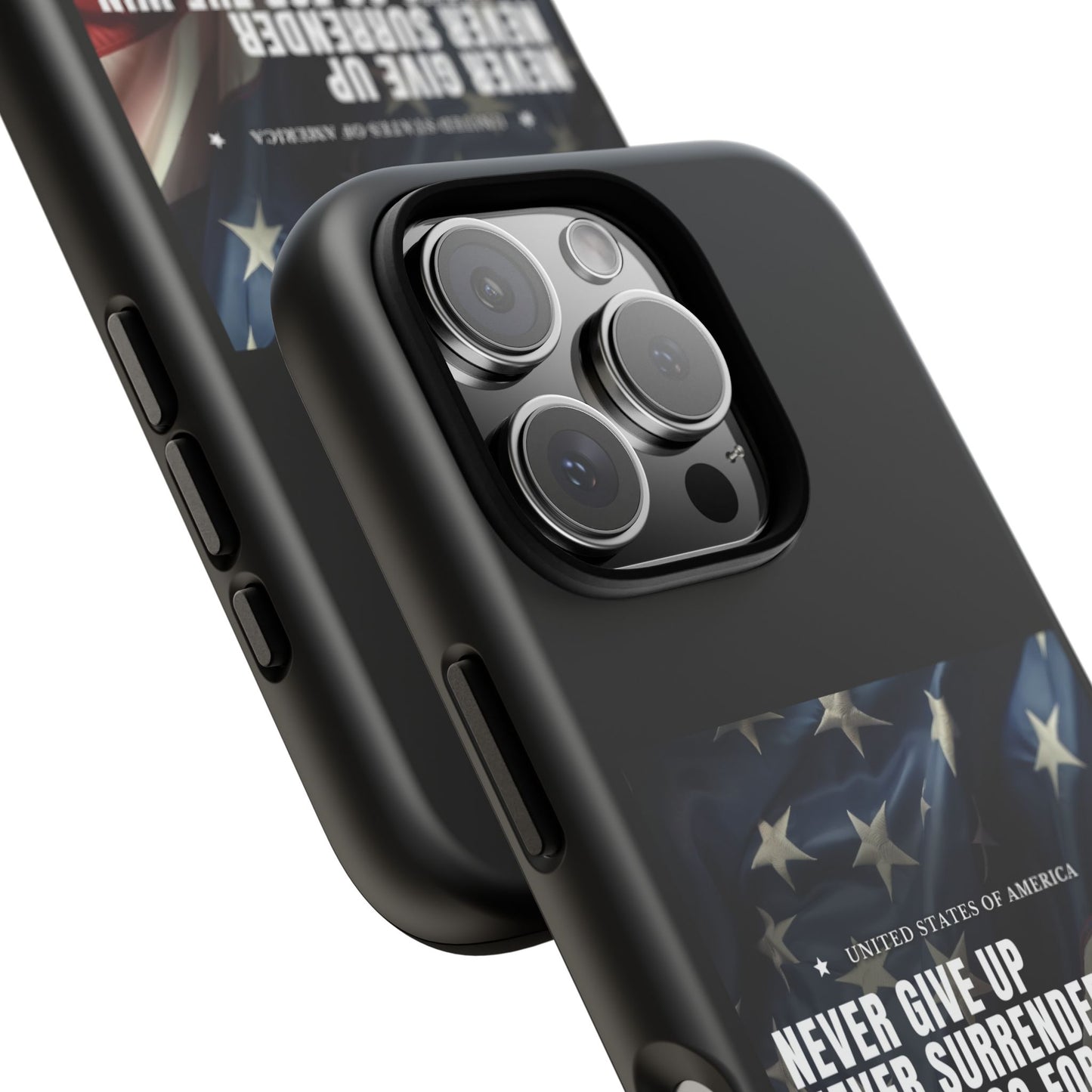 Never Give Up Case Black