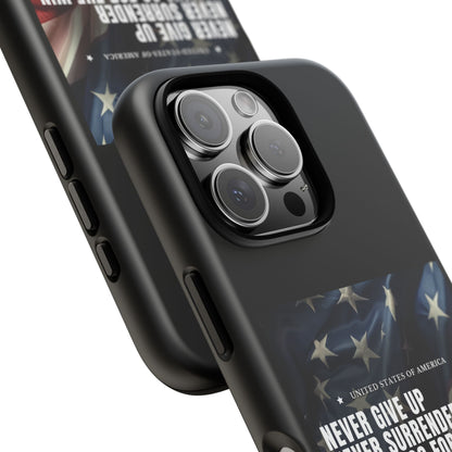 Never Give Up Case Black