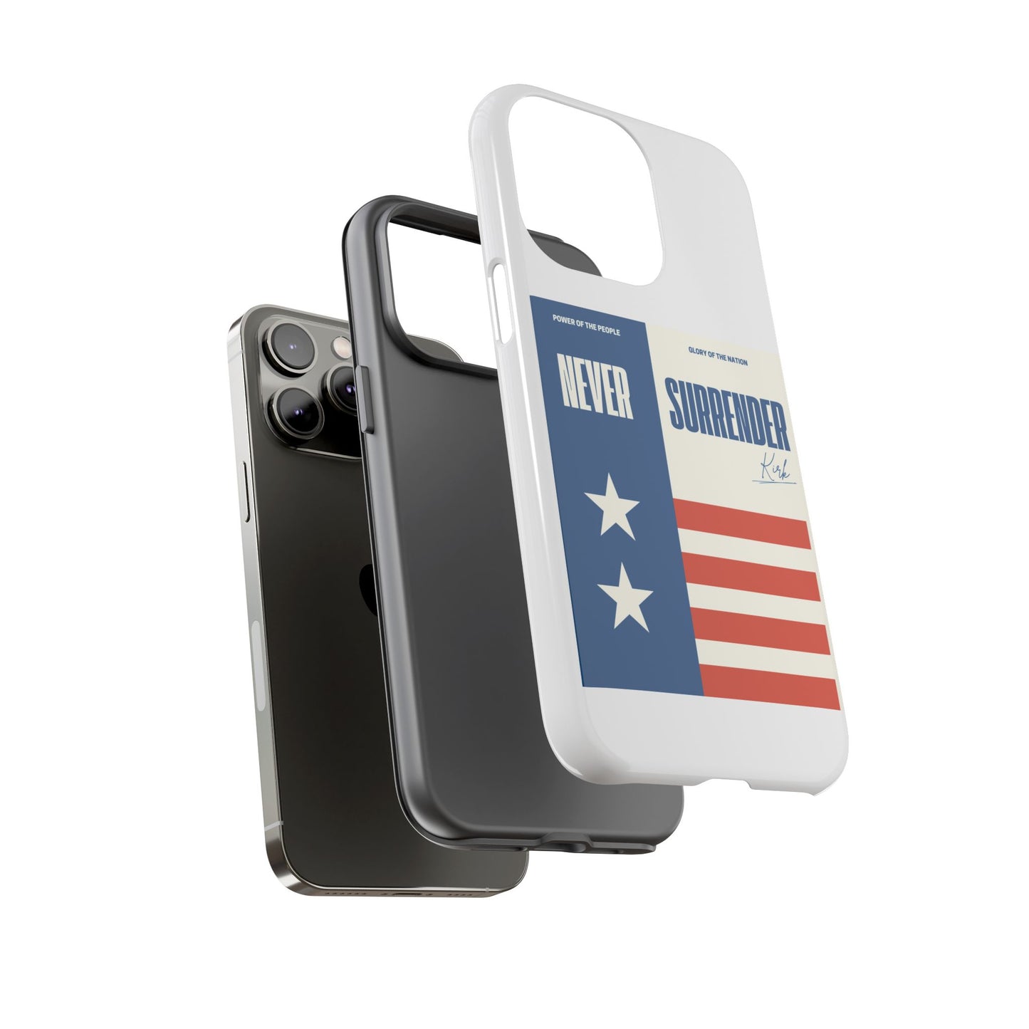 Never Surrender Case White