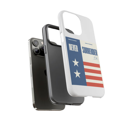 Never Surrender Case White