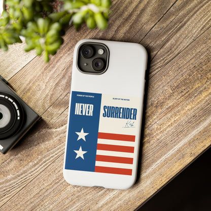 Never Surrender Case White