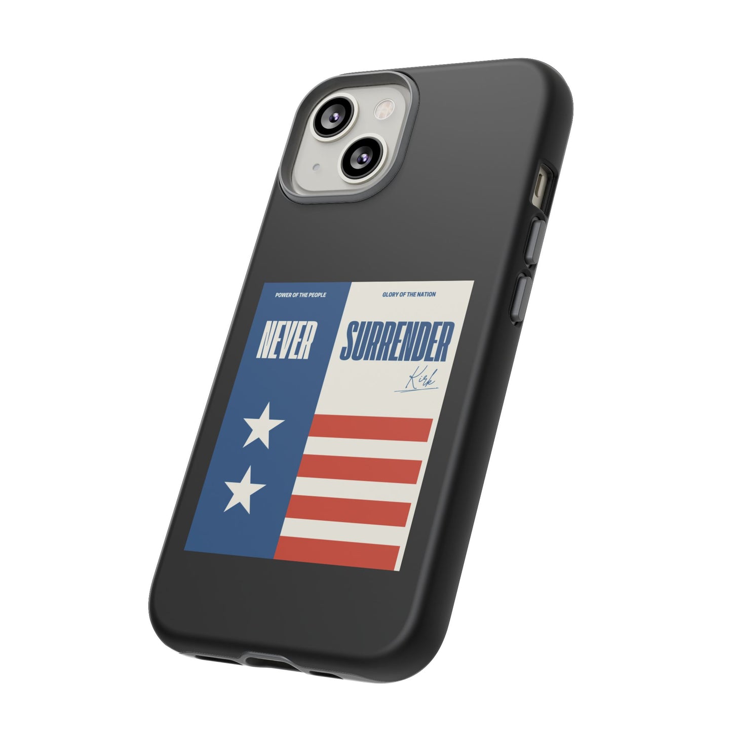 Never Surrender Case Black