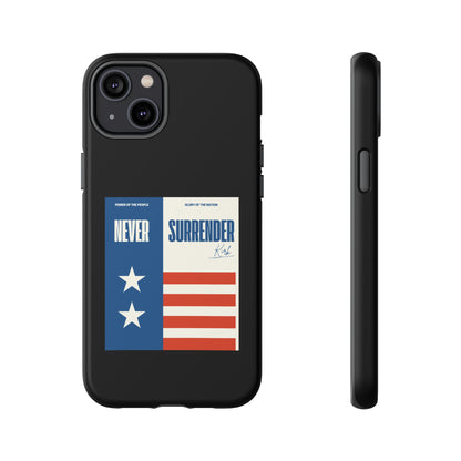 Never Surrender Case Black