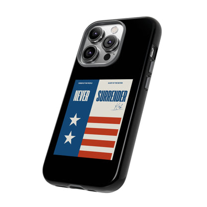 Never Surrender Case Black